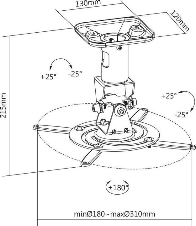 Image du produit Reflecta Support plafond Supvex (Sol)