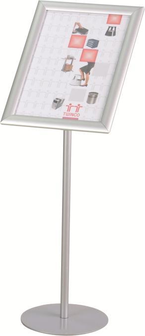 Image du produit Twinco Présentoir de brochures H930xB340mm argent avec Klapprahmen DIN A3 (A3)