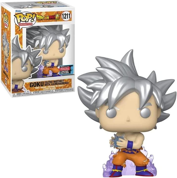 Image du produit Funko POP! Dragon Ball Super Goku (Ultra Instinct avec Kamehameha) Métallique Fall Convention 2022