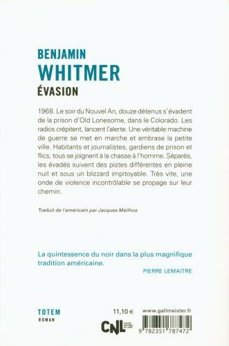 Produktbild Evasion (Französisch, Whitmer Benjamin, 2020)