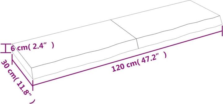 Actual product image VidaXL Emerald (120 x 30 x 6 cm)