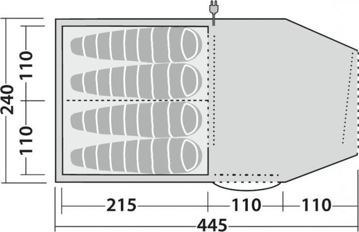 Actual product image Robens Double Dreamer TC 4 Tent (Tunnel tent, 17.70 kg, 4 persons)