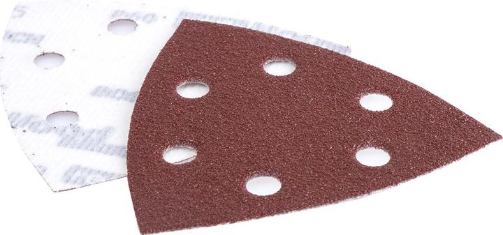 Actual product image Bosch Zubehör PRO F460 sanding sheet, 93 x 93 mm, G60, G80, G120, G180, G240, 5 pcs. (60, 80, 100, 120, 180)