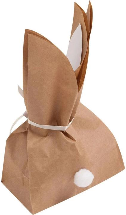 Produktbild Folia Bastelset Papiertüten-Set Häschen braun/rosa/weiss 9 St. (Geschenktüte, 9 x)