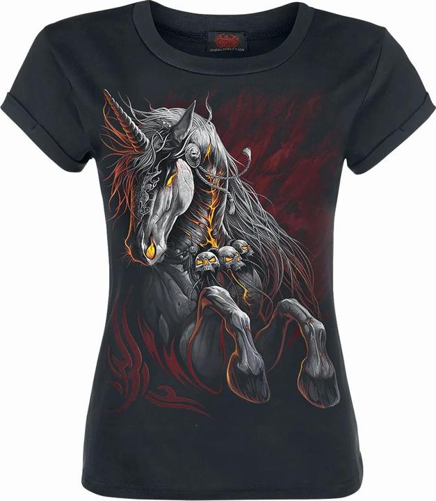 Produktbild Spiral Infernal Unicorn TShirt Mädchen Kurze Ärmel (140)