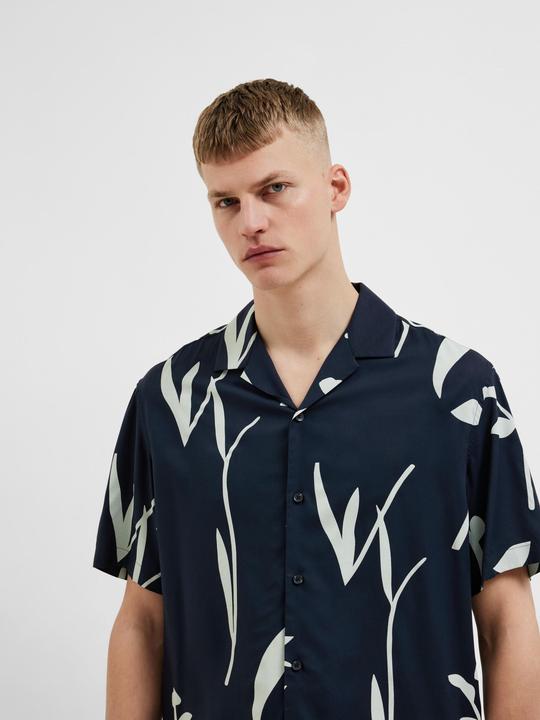 Actual product image Selected Homme Print short sleeve shirt (XL)