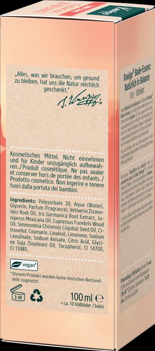 Produktbild Kneipp Bade-Essenz Natürlich in Balance (100 ml, Badeöl)