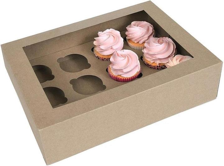 Produktbild House of Marie Cupcake Schachteln für 12 Muffins, 2 Stück