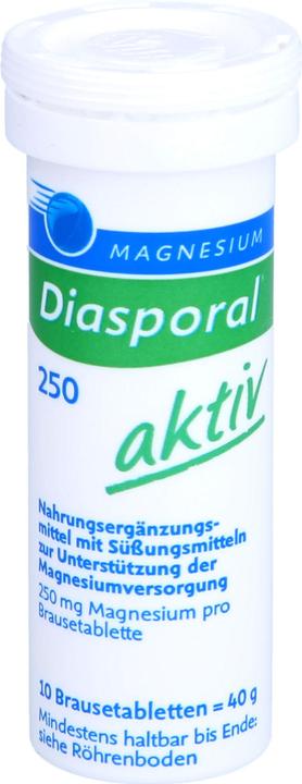 Produktbild magnesium diasporal Magnesium-Diasporal 250 aktiv Brausetabletten, 20 St. Tabletten (20 Stück, Brausetablette)