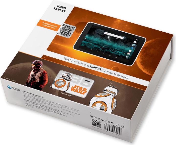 Image du produit Estar Tablette HERO BB8 7 16 Go (7", 16 Go, Blanc, Orange, Noir)