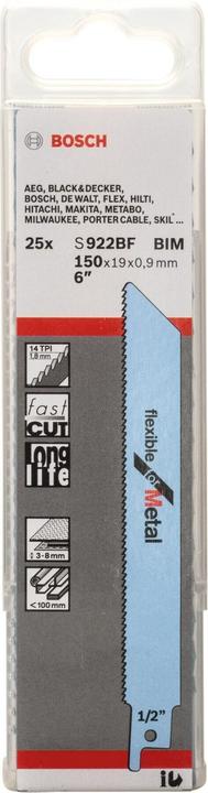 Actual product image Bosch Professional Zubehör Sabre saw blade S 922 BF, Flexi