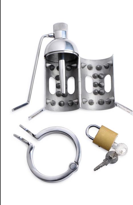Actual product image Master Series Spiked Chamber Chastity Cage