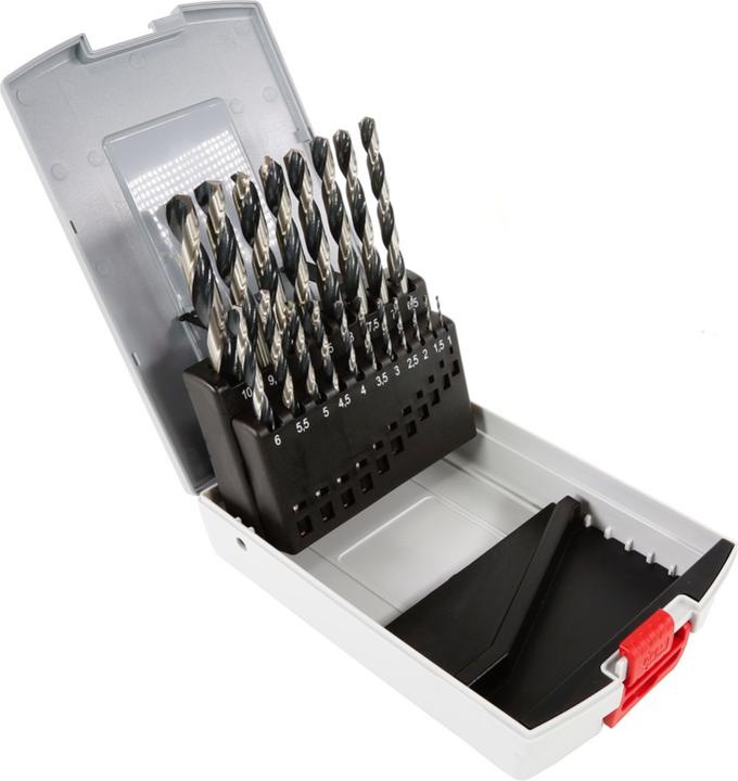 Actual product image Bosch Professional Zubehör HSS twist drill PointTeQ Set (10 mm, 7 mm, 7.5 mm, 8 mm, 8.5 mm, 9 mm, 9.5 mm, 4 mm, 4.5 mm, 5 mm, 5.5 mm, 6 mm, 6.5 mm, 1 mm, 1.5 mm, 2 mm, 2.5 mm, 3 mm, 3.5 mm)