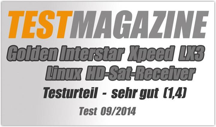 Actual product image Golden Interstar XPEED LX3, 2x DVB-S2, 2x CI slot (DVB-S2)