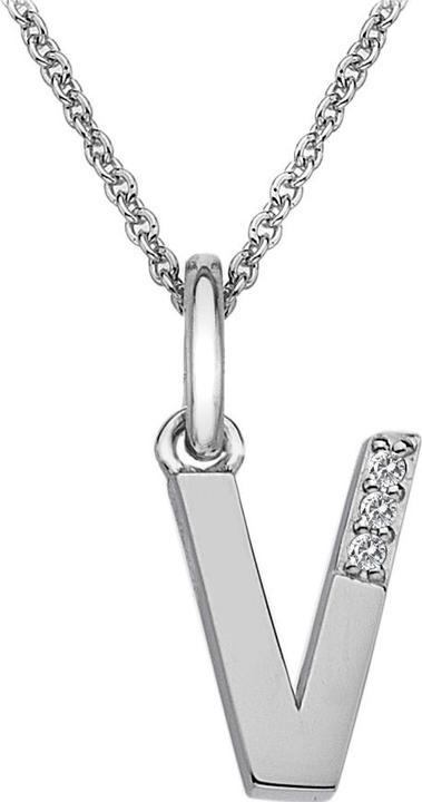 Produktbild Hot Diamonds Diamant Buchstaben Halskette V (Silber 925, 40 - 45 cm)