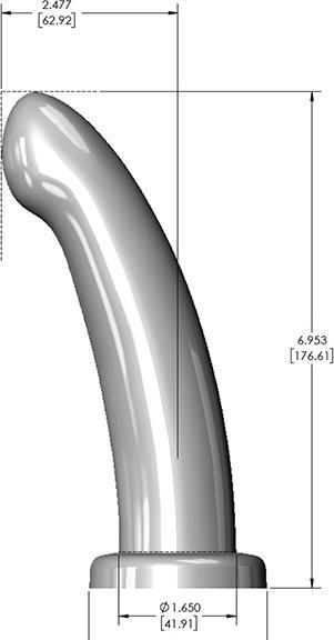 Actual product image Fleshlight HerSpot Dildo Golden Rose Large
