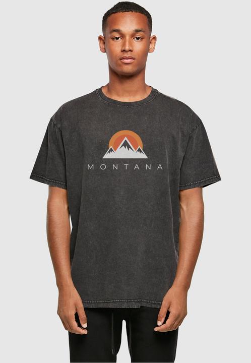 Produktbild Merchcode Montana X Acid Washed Heavy Oversize Tee - 112329 (M)