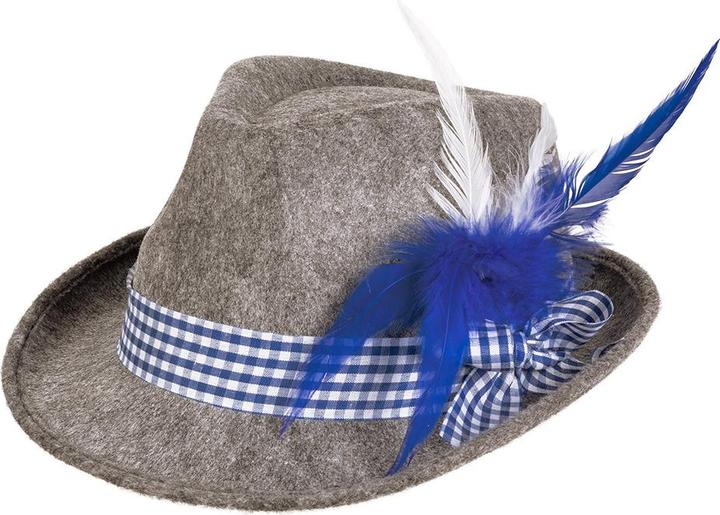 Produktbild Boland Oktoberfest Wiesn Hut Herren mit Hutband und Feder