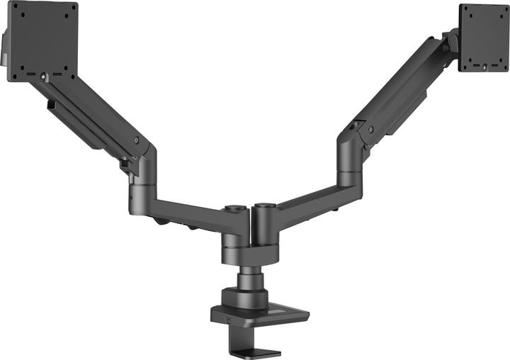 edbak Support de bureau | DMV02 Dual Swing Arm | Réglage en hauteur, inclinaison | 19-35 " | Poids (Tables, 35")