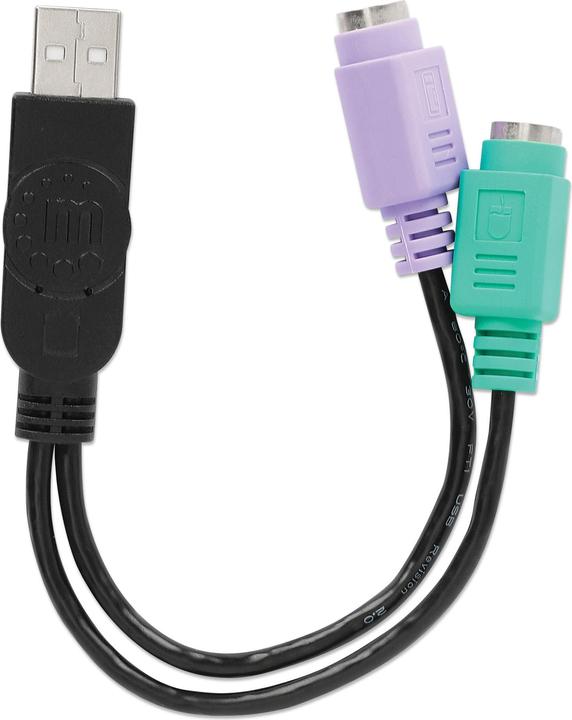 Image du produit Manhattan Câble adaptateur USB vers PS/2
