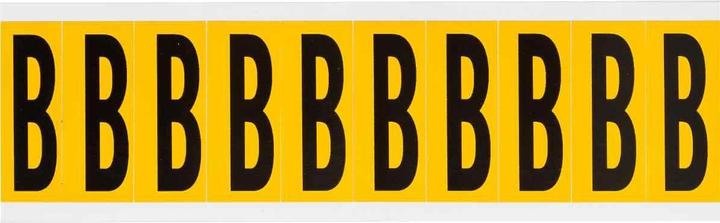 Actual product image Brady 1534-B Self-adhesive label Rectangle Durable Black - Yellow 10pcs e