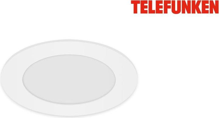 Image du produit Telefunken LED encastrable IP23 dimmable WiFi RGBW 6W 600 lm blanc chaud - blanc lumière du jour rond blanc (600 lm)