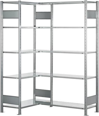 Actual product image Schulte Lagertechnik Plug-in system corner shelf MULTIplus150