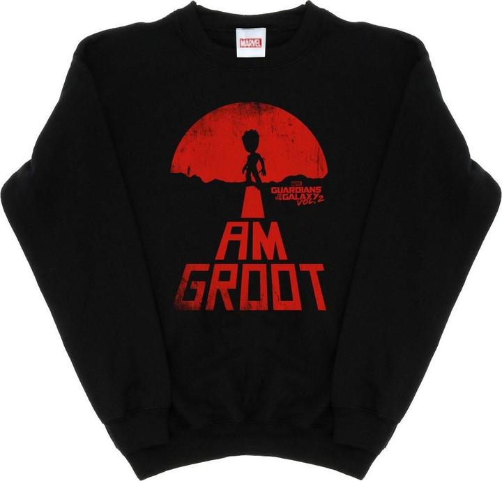 Guardians Of The Galaxy I Am Groot Red Sweatshirt Jungen