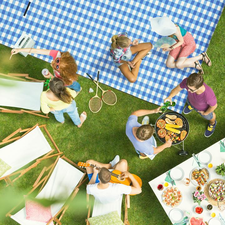 Actual product image Relaxdays Picnic blanket