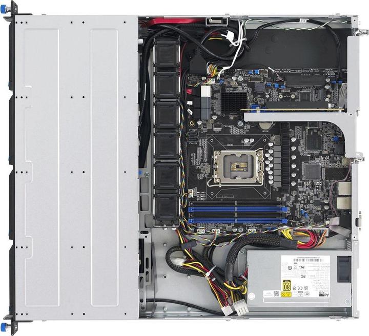 Actual product image ASUS Rack 1U RS300-E12-PS4/350W Intel C262 LGA1700 95W 4xDDR5 4400/4000/3600 4x3 5 /2 5 4*SATA/SAS/