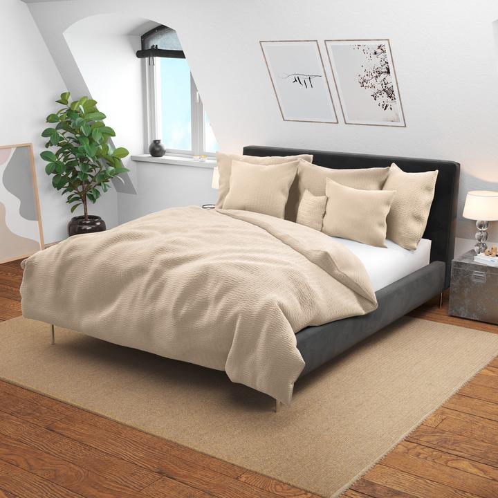 Actual product image Lotus Bettwaren Seersucker (Duvet cover, 160 x 210 cm)