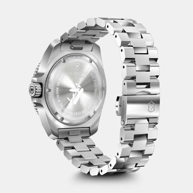Produktbild Victorinox Journey 1884, Taucheruhr, Herrenuhr, 43 cm, Ziffernblatt schwarz, Edelstahl Armband silber (Taucheruhr, 43 mm)