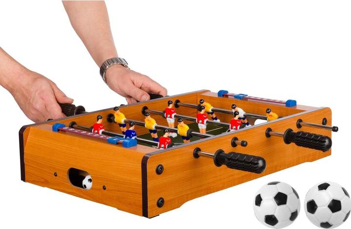 Immagine prodotto Games Planet Mini biliardino DUNDEE 51x31x8cm, arredamento in legno chiaro