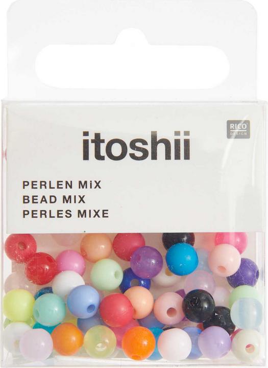 Actual product image Rico Plastic beads, just happy mix 11 mm, 20 pcs.