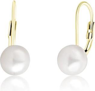 Produktbild JVD Gold Plated Earrings With Real Pearls