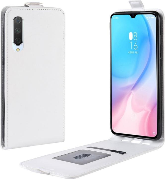 Produktbild Cover-Discount Xiaomi Mi 9 Lite - Klassisches Flip Case vertikal weiss (Xiaomi Mi 9 Lite)