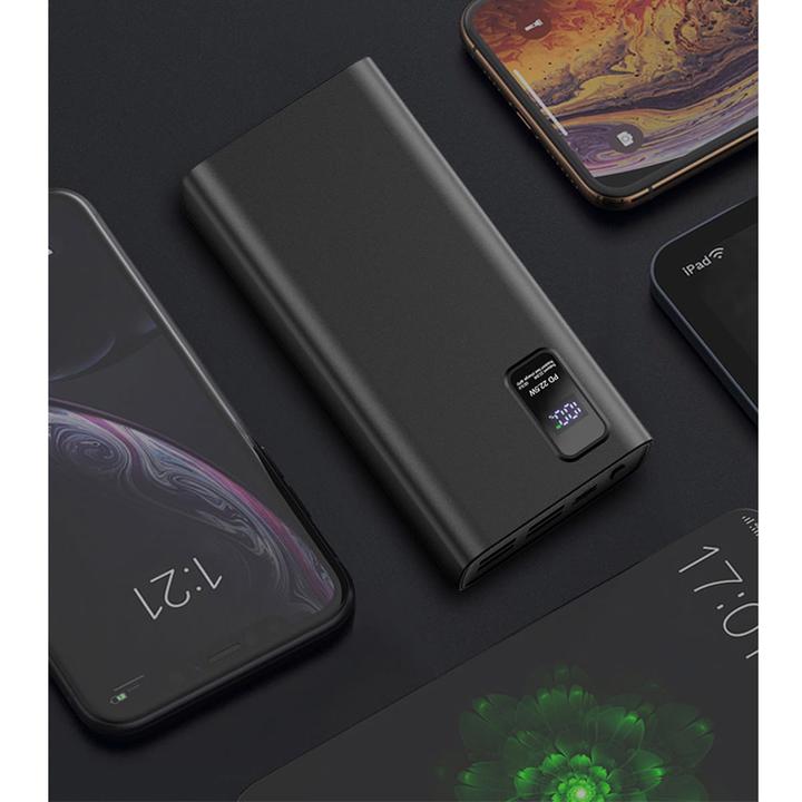 Image du produit Platinet Alimentation électrique 30000mAh PD QC LED, noir (30000 mAh, 22.50 W, 111 Wh)