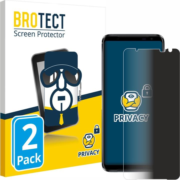 Produktbild BROTECT Sichtschutzfolie Anti-Spy Privacy Folie Blaulicht-Schutz (2 Stück, Asus ROG Phone)