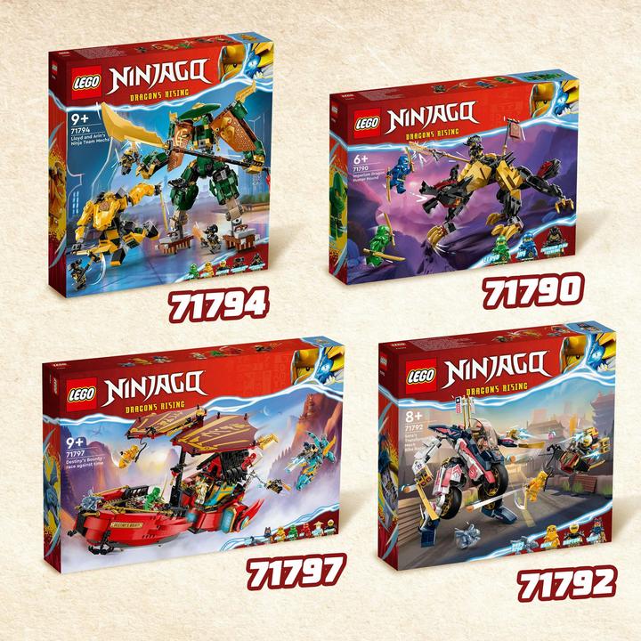 Produktbild LEGO Ninjago Soras Mech verwandelt sich in ein Rennrad (71792). (71792, LEGO Ninjago)