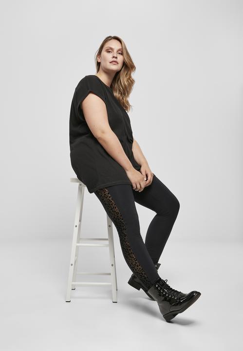 Produktbild Urban Classics Ladies Flock Lace Stripe Leggings (5XL)