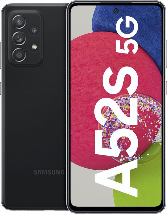 Produktbild Samsung Galaxy A52s (128 GB, Schwarz, 6.46", Dual SIM, 64 Mpx, 5G)