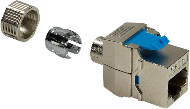 Image du produit LogiLink Keystone femelle STP AWG22-24 16.5mm de large Cat.8.1 (U/FTP, CAT8.1, 0.03 m)