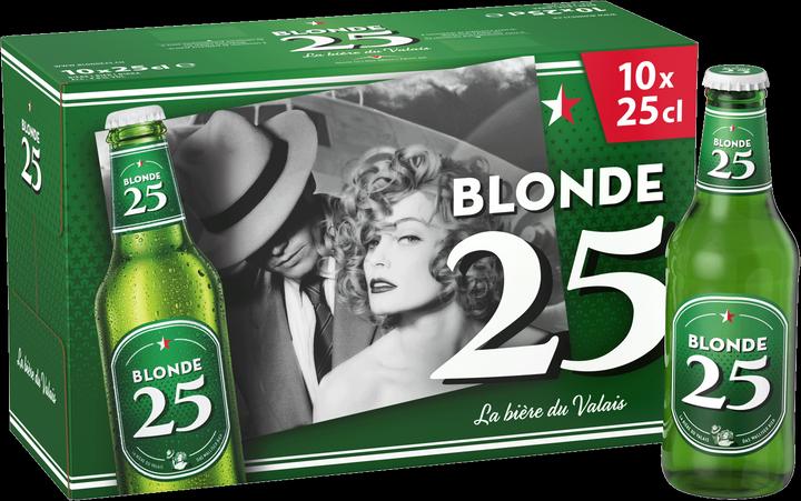 Actual product image Valaisanne Blonde 25 Lager Beer (10 x 25 cl)