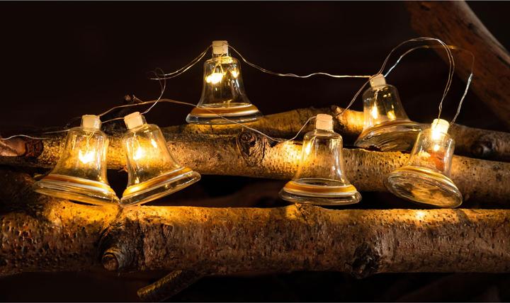 Image du produit Sirius Guirlande lumineuse de Noël Cloche Tiffany, 8 × lampes (1.05 m)