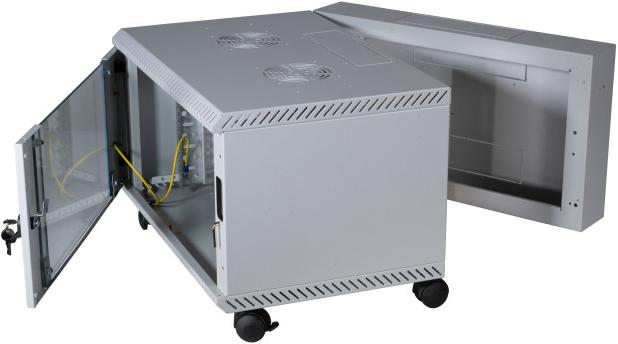 Image du produit EFB Elektronik Coffret mural 19" 12U, pivotant, en 2 parties, RAL7035, profondeur 600 mm (12 HE, Rack 19 pouces)