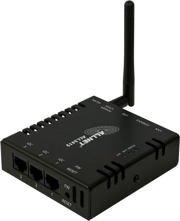 Actual product image Allnet ALL3419 / IP MSR Central 3x I2C, 1x USB, LAN/WLAN