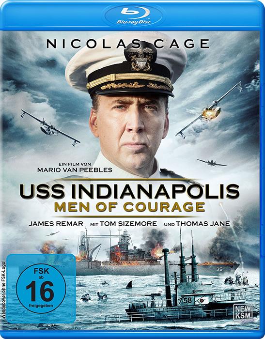 Actual product image Uss Indianapolis - Men Of Courage (Blu-ray, 2016, German)