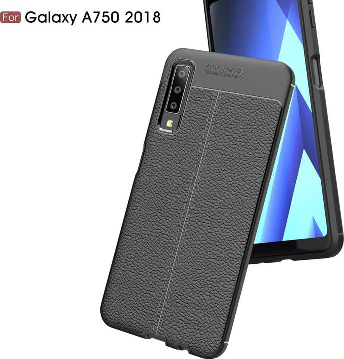Produktbild Screenguard Samsung Galaxy A7 2018 Hülle Leather Design TPU Cover (Samsung Galaxy A7 (2018))