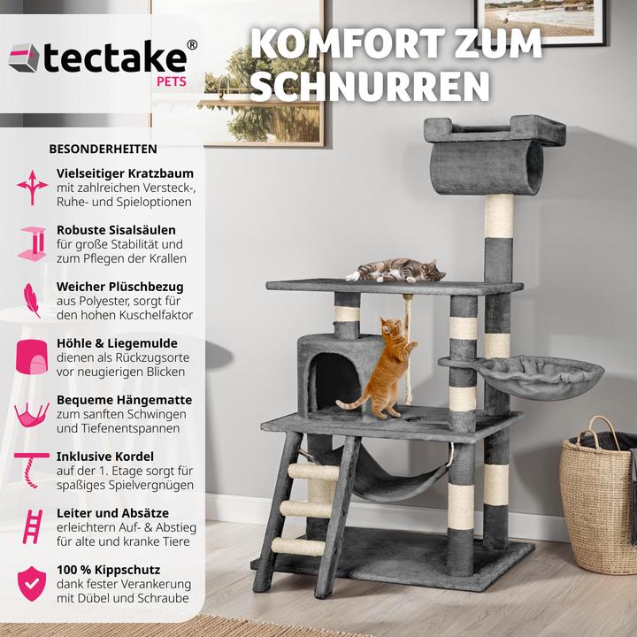 Produktbild tectake Stokeley (141 cm, Grau)