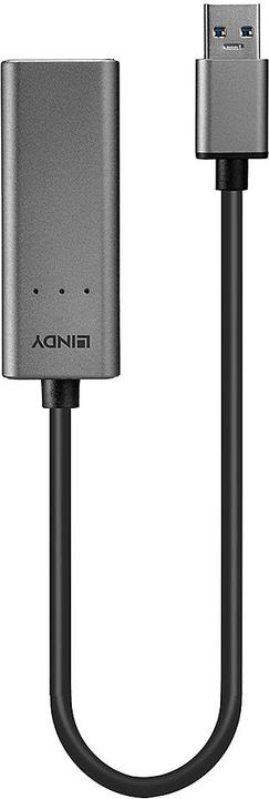 Produktbild Lindy USB 3.0 auf 2.5G Ethernet Konverter 2.5 Gigabit-Ethernet-Anbindung ans Netzwerk (USB 3.0, RJ45 2.5 Gigabit Ethernet (1x))